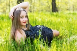 Photo of beautiful Ukraine  Alena with light-brown hair and brown eyes - 28496