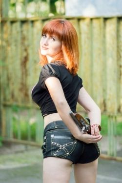 Photo of beautiful Ukraine  Aliona with red hair and hazel eyes - 19713