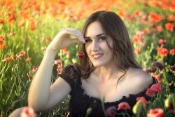 Photo of beautiful Ukraine  Anastasia with brown hair and grey eyes - 22276