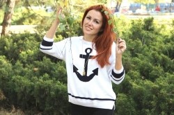 Photo of beautiful Ukraine  Anastasia with red hair and green eyes - 27658