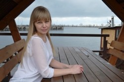 Photo of beautiful Ukraine  Ekaterina with blonde hair and grey eyes - 21435