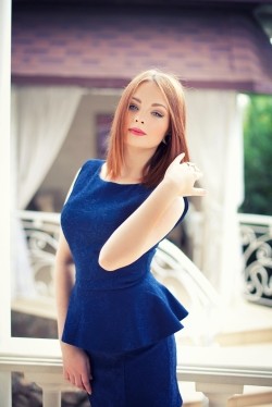 Photo of beautiful Ukraine  Ekaterina with red hair and blue eyes - 21900