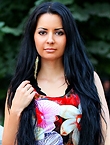 Photo of beautiful  woman Julia with black hair and brown eyes - 12314