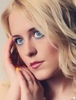 Photo of beautiful  woman Julia with blonde hair and blue eyes - 20305