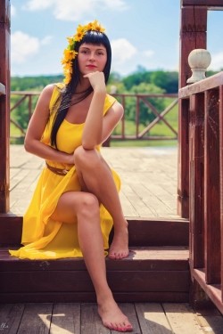 Photo of beautiful Ukraine  Julia with black hair and brown eyes - 20312