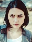 Photo of beautiful Ukraine  Julia with black hair and green eyes - 21141