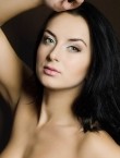 Photo of beautiful Ukraine  Julia with black hair and green eyes - 27890