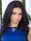 Photo of beautiful Ukraine  Milena with black hair and green eyes - 28172