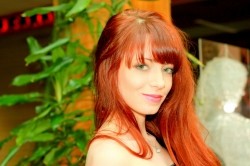 Photo of beautiful Ukraine  Ylia with red hair and green eyes - 20217