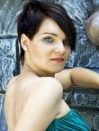 Photo of beautiful  woman Yuliya with black hair and green eyes - 20618